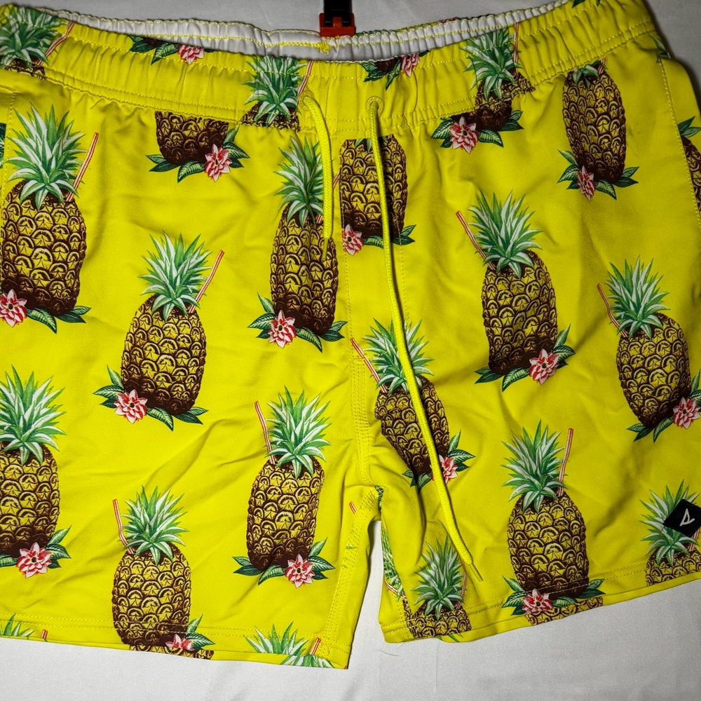 Tropical Pineapple Men's Swim Trunks